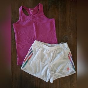 Adidas Shorts & Gymboree TankSize 14